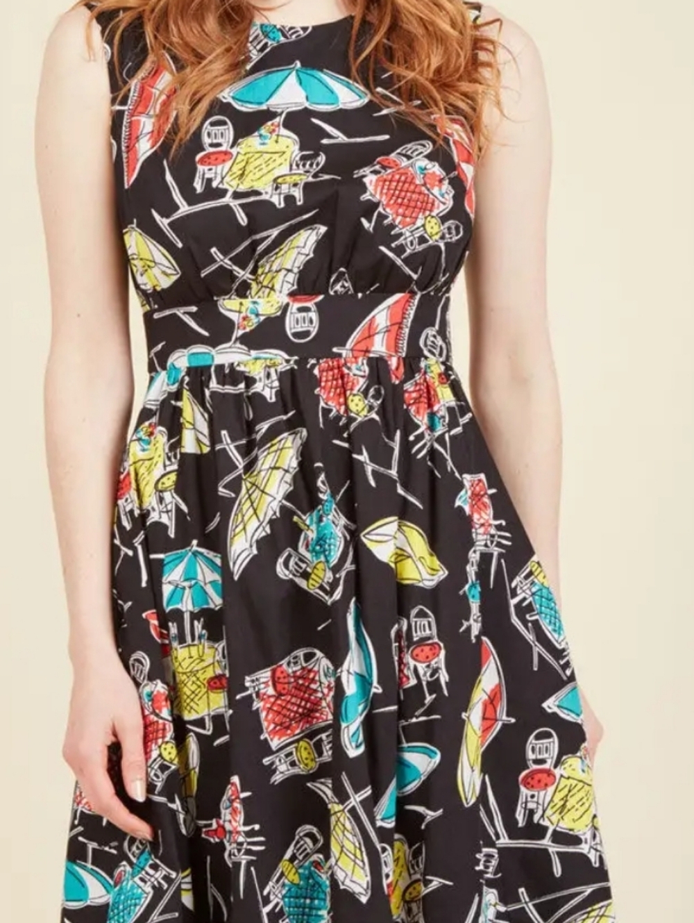 Emily and Fin Al Fresco FIt & Flare Dress Plus sz 4X  Beach Resort Vacay Cruise